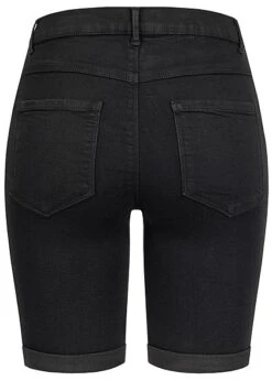 ONLY Damen NOOS Long Shorts 5-Pockets Mid-Waist Beinumschlag Schwarz Denim -ModeWelt Verkäufe 19031028 2