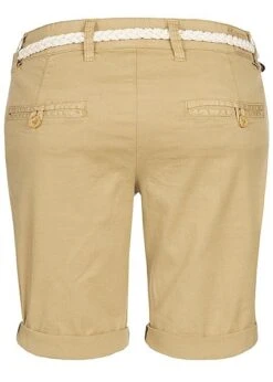 Eight2Nine Damen Chino Bermuda Shorts Belt 5-Pockets Beige -ModeWelt Verkäufe 19041469 2