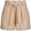 ONLY Damen Paperbag Shorts Inkl. Bindegürtel High Waist 2-Pockets Humus Beige -ModeWelt Verkäufe 20042078