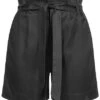 ONLY Damen High Waist Paperbag Shorts Inkl. Bindegürtel 2-Pockets Schwarz -ModeWelt Verkäufe 20052188