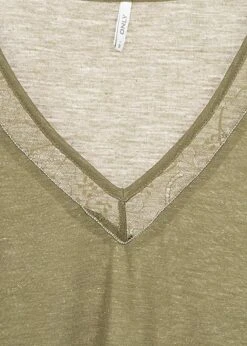 ONLY Damen V-Neck Melange Lurex T-Shirt Mit Spitze & Deko Perlen Martini Oliv Grün 7 ONLY Damen V-Neck Melange Lurex T-Shirt Mit Spitze & Deko Perlen Martini Oliv Grün -ModeWelt Verkäufe 20052609 2