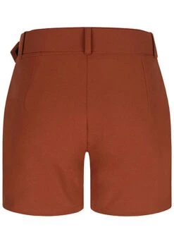 Fresh Lemons Damen High-Waist Shorts Inkl. Breiter Gürtel 2-Pockets Copper Braun -ModeWelt Verkäufe 20055058 2