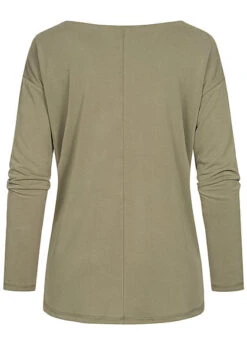 ONLY Damen Modal Tencell Longsleeve Vokuhila Deep Lichen Grün -ModeWelt Verkäufe 20120530 1