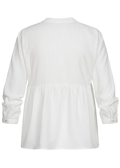 ONLY Damen NOOS 3/4-Arm V-Neck Bluse Cloud Dancer Weiss 5 ONLY Damen NOOS 3/4-Arm V-Neck Bluse Cloud Dancer Weiss – Bild 3