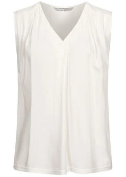 ONLY Damen NOOS V-Neck Blusen Shirt Vokuhila Cloud Dancer Weiss