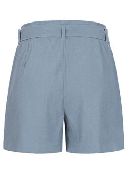 ONLY Damen High Waist Shorts Inkl. Bindegürtel 2-Pockets Knopfleiste Mirage Blau -ModeWelt Verkäufe 21031131 2