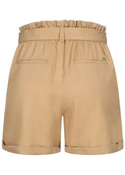 Tom Tailor Damen Paperbag Shorts Inkl. Bindegürtel 2-Pockets Dune Beige -ModeWelt Verkäufe 21031281 2