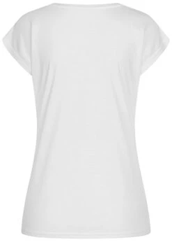 Seventyseven Lifestyle Damen T-Shirt Mit Paillettenfront DREAM Weiss Gold Kupfer -ModeWelt Verkäufe 21034008 2