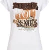 Seventyseven Lifestyle Damen T-Shirt Just You And Me Print Mit Paillettenfront Weiss Gold 1 Seventyseven Lifestyle Damen T-Shirt Just You And Me Print Mit Paillettenfront Weiss Gold -ModeWelt Verkäufe 21044025