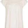 Vero Moda Damen NOOS Blusen Shirt Nietendetails Snow Weiss