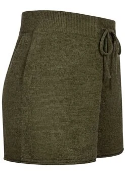 ONLY Damen Strick Shorts Loose Fit Tunnelzug Kalamata Oliv Grün -ModeWelt Verkäufe 21052314 1