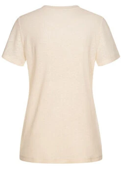 Tom Tailor Damen Basic T-Shirt Mit Brusttasche Linen Weiss -ModeWelt Verkäufe 21052415 1