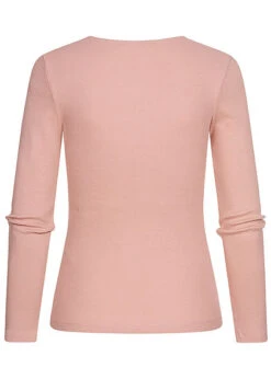 Seventyseven Lifestyle Damen Ribbed V-Neck Longsleeve Misty Rosa -ModeWelt Verkäufe 21054055 1