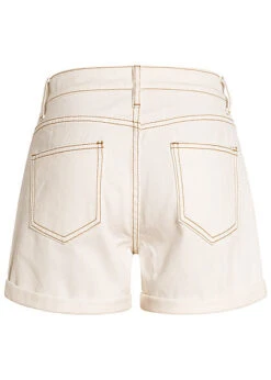 Hailys Damen Kurze Mom-Fit Jeans Shorts Destroyed Look 5-Pockets Off Weiss Denim -ModeWelt Verkäufe 21062828 2