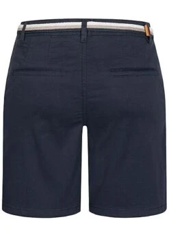 Zabaione Damen Bermuda Shorts Inkl. Flechtgürtel 4-Pockets Navy Blau -ModeWelt Verkäufe 21062843 2