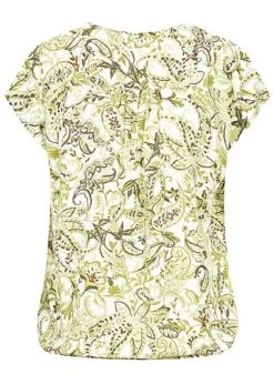 Tom Tailor Damen V-Neck Kurzarm Puffer Bluse Paisley Print Grün Weiss 5 Tom Tailor Damen V-Neck Kurzarm Puffer Bluse Paisley Print Grün Weiss -ModeWelt Verkäufe 21063060 1