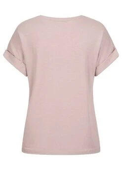 ONLY Damen NOOS Solid T-Shirt Mit Ärmelumschlag Etherea Beige -ModeWelt Verkäufe 21063186 1