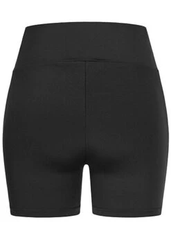 Urban Classics Damen Kurze High-Waist Radler Shorts Gummibund Schwarz -ModeWelt Verkäufe 21073592 2