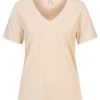ONLY Damen V-Neck T-Shirt Cement Beige 2 ONLY Damen V-Neck T-Shirt Cement Beige -ModeWelt Verkäufe 21083574