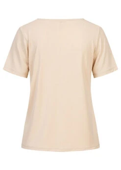 ONLY Damen V-Neck T-Shirt Cement Beige -ModeWelt Verkäufe 21083574 1