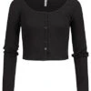 Hailys Damen Langarmshirt Mit Knopfleiste Und Rippoptik Schwarz 1 Hailys Damen Langarmshirt Mit Knopfleiste Und Rippoptik Schwarz -ModeWelt Verkäufe 21092136