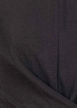 ONLY Damen Cropped Longsleeve Drehdetail Struktur Muster Mit Glitzer Schwarz -ModeWelt Verkäufe 21101216 2