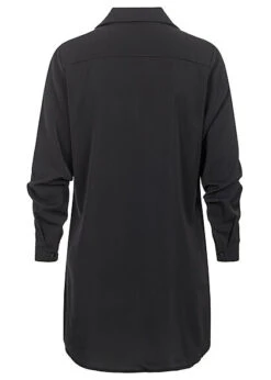 Seventyseven Lifestyle Damen Longform Bluse Mit Knopfleiste Schwarz -ModeWelt Verkäufe 21106899 2