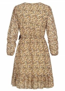 Hailys Damen V-Neck Kleid Kurzer Schnitt Volantdetails Multicolor -ModeWelt Verkäufe 21109044 2