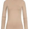 JJXX Damen NOOS Leichter Longsleeve Rollkragenpullover Dune Beige