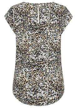 ONLY Damen NOOS Blusen Top Vokuhila Leo Print Zipper Hinten Cloud Weiss Blau Braun 8 ONLY Damen NOOS Blusen Top Vokuhila Leo Print Zipper Hinten Cloud Weiss Blau Braun -ModeWelt Verkäufe 21120702 2