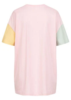 ONLY Damen Oversized T-Shirt Mit Rundhals Blau Multicolor -ModeWelt Verkäufe 22020598 1