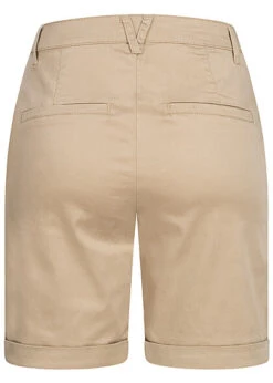 VILA Damen NOOS Kurze Hose 2 Pockets Umgeschlagener Saum Soft Camel Natural Beige -ModeWelt Verkäufe 22030033 2