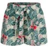 AIKI Damen Kurze Viskose Sommer Shorts Mit Tropical Print 2-Pockets Hell Grün -ModeWelt Verkäufe 22030462