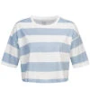 Only Damen Cropped T-Shirt Box Fit Top Mit Streifen Cashmere Blau Weiss -ModeWelt Verkäufe 22030806