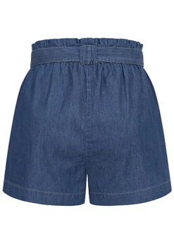 JACQUELINE DE YONG JDY By ONLY Damen Shorts Kurze Hose Mit Bindegürtel Medium Blau Denim -ModeWelt Verkäufe 22040022 2