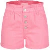 ONLY Damen Paperbag Shorts Kurze Hose Mit 5-Pockets Und Knopfleiste Sachet Pink -ModeWelt Verkäufe 22040067