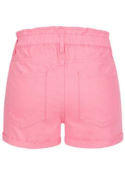 ONLY Damen Paperbag Shorts Kurze Hose Mit 5-Pockets Und Knopfleiste Sachet Pink -ModeWelt Verkäufe 22040067 2