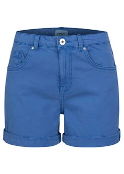 ONLY Damen Jeans Shorts Kurze Hose Mit 5-Pockets Strong Blau