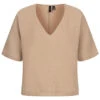 Vero Moda Damen Oversized T-Shirt Top Mit V-Neck Nomad Beige -ModeWelt Verkäufe 22040253