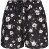 Vero Moda Damen Viskose Sommer Shorts Mit Blumen Print 2-Pockets Schwarz Weiss -ModeWelt Verkäufe 22040334