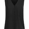 ONLY Damen V-Neck Blusen Top Mit Knopfleiste Vokuhila Schwarz -ModeWelt Verkäufe 22040377