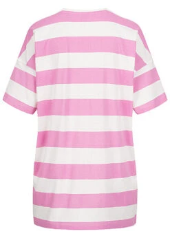 ONLY Damen Oversized T-Shirt Top Mit Streifen Orchid Lila Weiss -ModeWelt Verkäufe 22040409 1