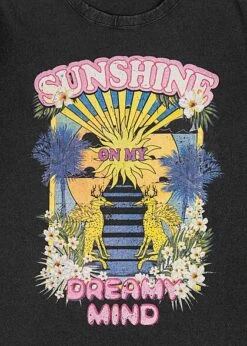 ONLY Damen T-Shirt Mit Sunshine Dreamy Mind Print Schwarz -ModeWelt Verkäufe 22040434 2