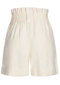 VILA Damen Paperbag Shorts Mit Gummibund Birch Beige -ModeWelt Verkäufe 22040467 2