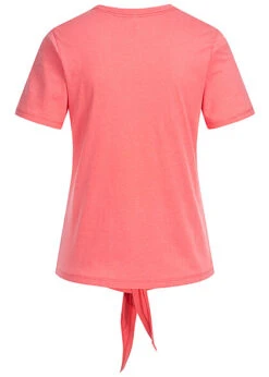 ONLY Damen T-Shirt Mit Summertime Print Und Knotendetail Rosa -ModeWelt Verkäufe 22040543 1
