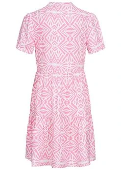 ONLY Damen V-Neck Viskose Kurzarm Kleid Mit Geo Print Sachet Pink Weiss 7 ONLY Damen V-Neck Viskose Kurzarm Kleid Mit Geo Print Sachet Pink Weiss -ModeWelt Verkäufe 22040694 2