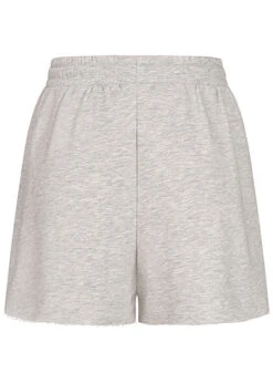 ONLY Damen Lockere Sweat Shorts Mit Tunnelzug Offener Nahtabschluss Hell Grau Mel. -ModeWelt Verkäufe 22040718 2