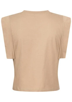 ONLY Damen Cropped Baumwoll Square T-Shirt Humus Beige -ModeWelt Verkäufe 22040740 1