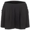 VILA Damen Viskose Shorts Mit Seitl. Rüschendetails 2-Pockets Schwarz -ModeWelt Verkäufe 22040772