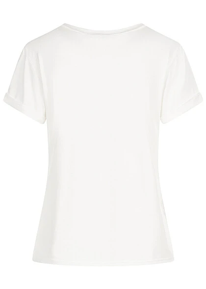 Cloud5ive Damen T-Shirt Mit Herzen Print Weiss 4 Cloud5ive Damen T-Shirt Mit Herzen Print Weiss – Bild 2